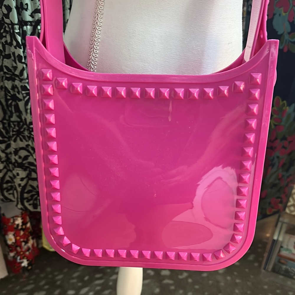 Pink Studded Jelly crossbody by Carmen Sol